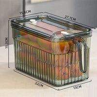 Refrigerator Storage Food Container Fresh Vegetable Fruit Boxes Drain Basket Storage Containers Pantry Kitchen Organizer |  | Luvasmr - Satisfyingly Organised