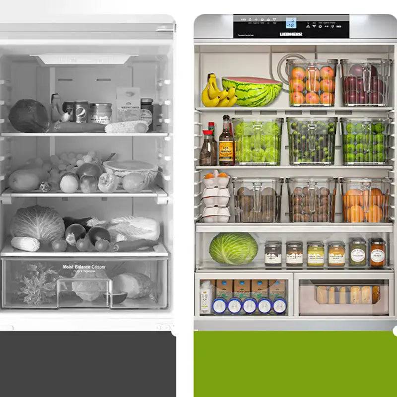 Refrigerator Storage Food Container Fresh Vegetable Fruit Boxes Drain Basket Storage Containers Pantry Kitchen Organizer |  | Luvasmr - Satisfyingly Organised