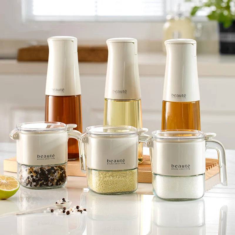Push-Type Sealed Seasoning Jar | Kitchen | Luvasmr - Satisfyingly Organised