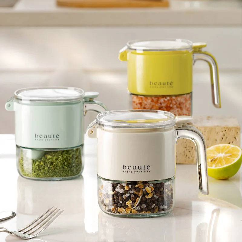 Push-Type Sealed Seasoning Jar | Kitchen | Luvasmr - Satisfyingly Organised