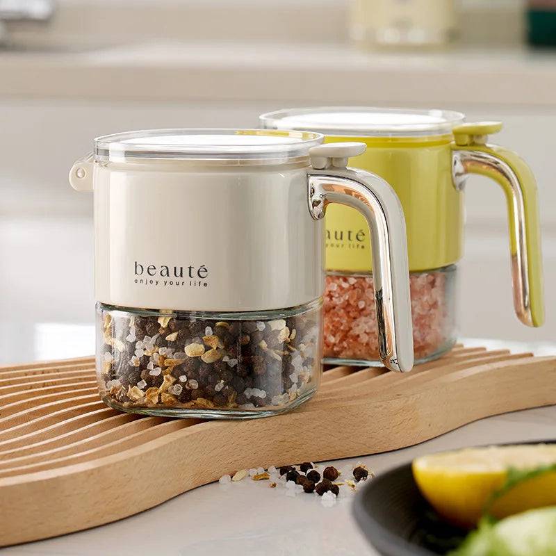 Push-Type Sealed Seasoning Jar | Kitchen | Luvasmr - Satisfyingly Organised