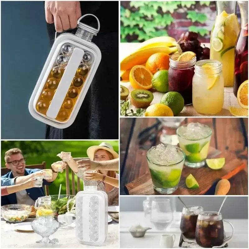 2 In 1 Portable Silicone Ice Ball Maker Kettle | Kitchen | Luvasmr - Satisfyingly Organised