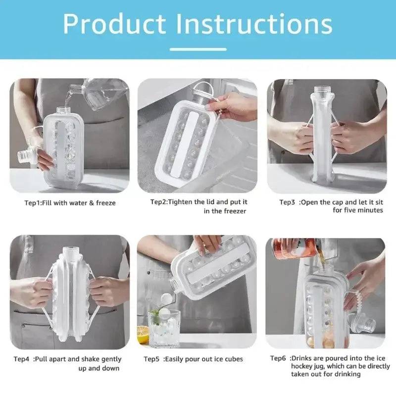 2 In 1 Portable Silicone Ice Ball Maker Kettle | Kitchen | Luvasmr - Satisfyingly Organised