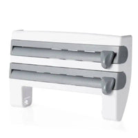 4-in-1 Wall-Mounted Cling Film Cutter & Paper Towel Holder | Kitchen | Luvasmr - Satisfyingly Organised