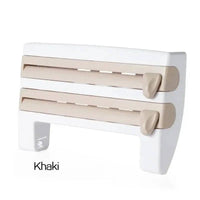4-in-1 Wall-Mounted Cling Film Cutter & Paper Towel Holder | Kitchen | Luvasmr - Satisfyingly Organised