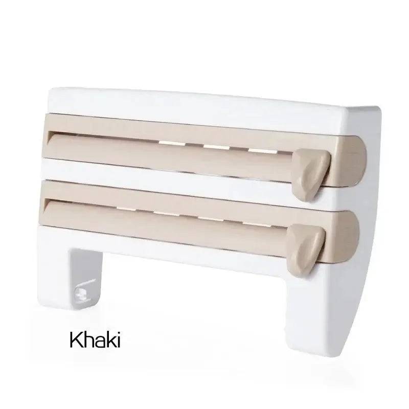 4-in-1 Wall-Mounted Cling Film Cutter & Paper Towel Holder | Kitchen | Luvasmr - Satisfyingly Organised