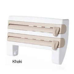 4-in-1 Wall-Mounted Cling Film Cutter & Paper Towel Holder | Kitchen | Luvasmr - Satisfyingly Organised