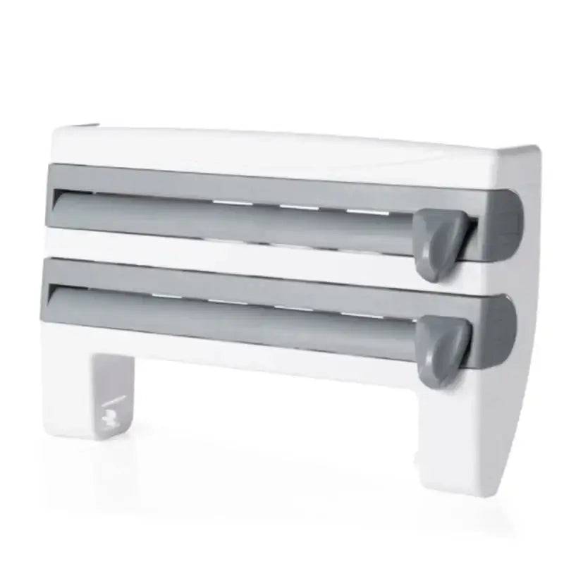4-in-1 Wall-Mounted Cling Film Cutter & Paper Towel Holder | Kitchen | Luvasmr - Satisfyingly Organised