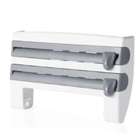 4-in-1 Wall-Mounted Cling Film Cutter & Paper Towel Holder | Kitchen | Luvasmr - Satisfyingly Organised