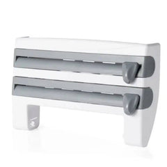 4-in-1 Wall-Mounted Cling Film Cutter & Paper Towel Holder | Kitchen | Luvasmr - Satisfyingly Organised