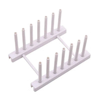 Detachable dish drainer rack for drying and organizing dishes, versatile kitchen organizer in sleek white design.