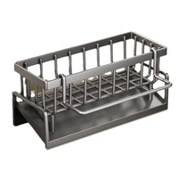 Durable kitchen sponge holder made of ABS plastic, designed for efficient organization of sponges and dish cloths.