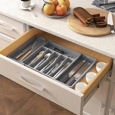 Large Expandable Utensil Tray | Kitchen | Luvasmr - Satisfyingly Organised
