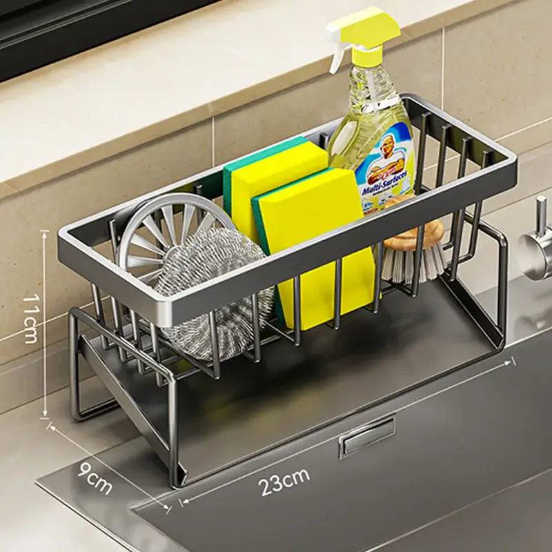 Stainless Steel Sink Cleaning Tools Storage Rack | Kitchen | Luvasmr - Satisfyingly Organised