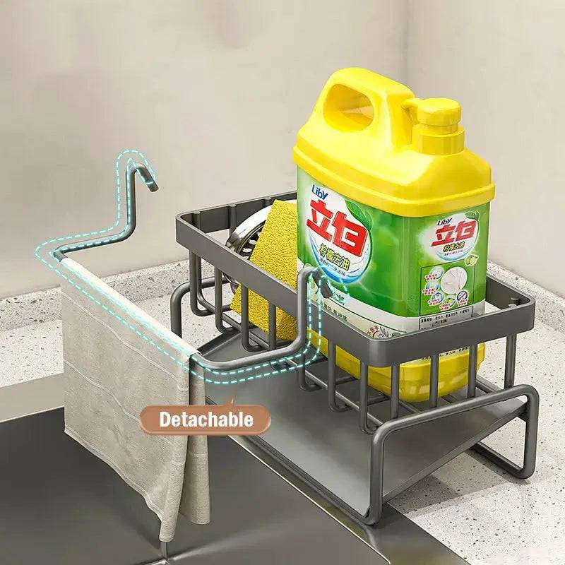 Stainless Steel Sink Cleaning Tools Storage Rack | Kitchen | Luvasmr - Satisfyingly Organised