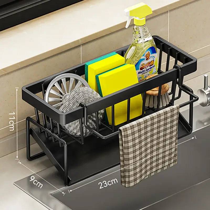 Stainless Steel Sink Cleaning Tools Storage Rack | Kitchen | Luvasmr - Satisfyingly Organised
