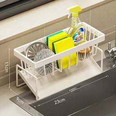 Stainless Steel Sink Cleaning Tools Storage Rack | Kitchen | Luvasmr - Satisfyingly Organised