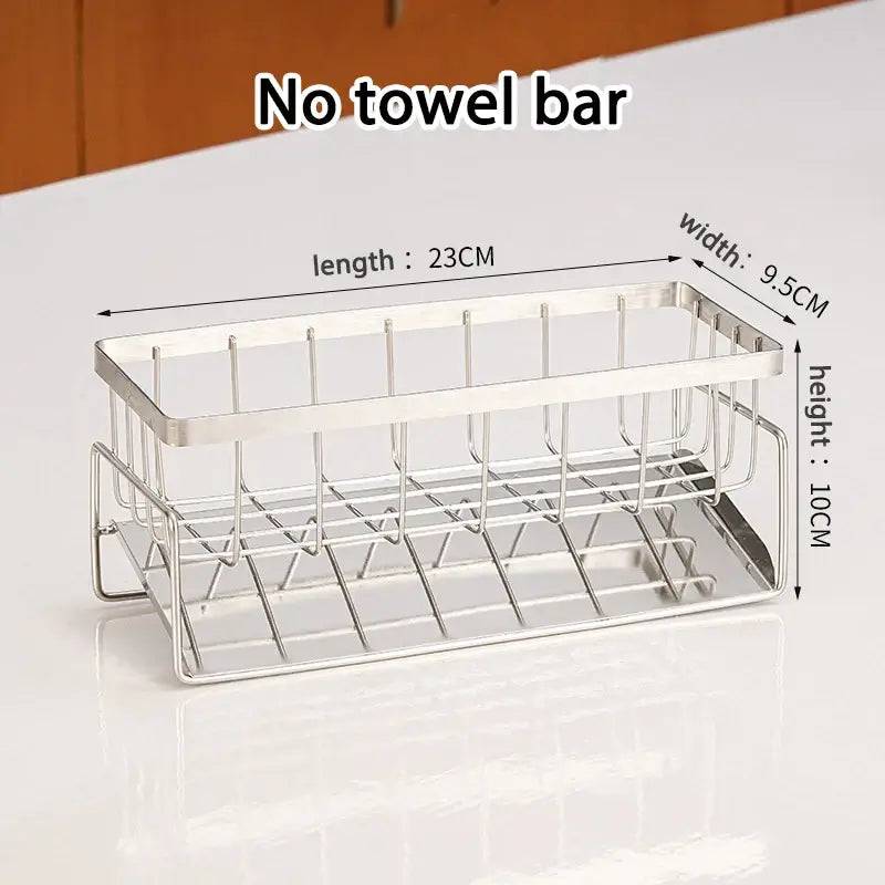 Stainless Steel Sink Cleaning Tools Storage Rack | Kitchen | Luvasmr - Satisfyingly Organised