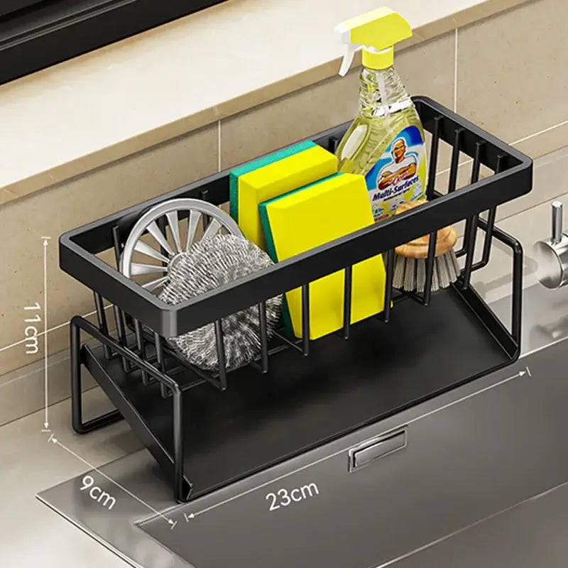 Stainless Steel Sink Cleaning Tools Storage Rack | Kitchen | Luvasmr - Satisfyingly Organised