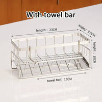 Stainless Steel Sink Cleaning Tools Storage Rack | Kitchen | Luvasmr - Satisfyingly Organised