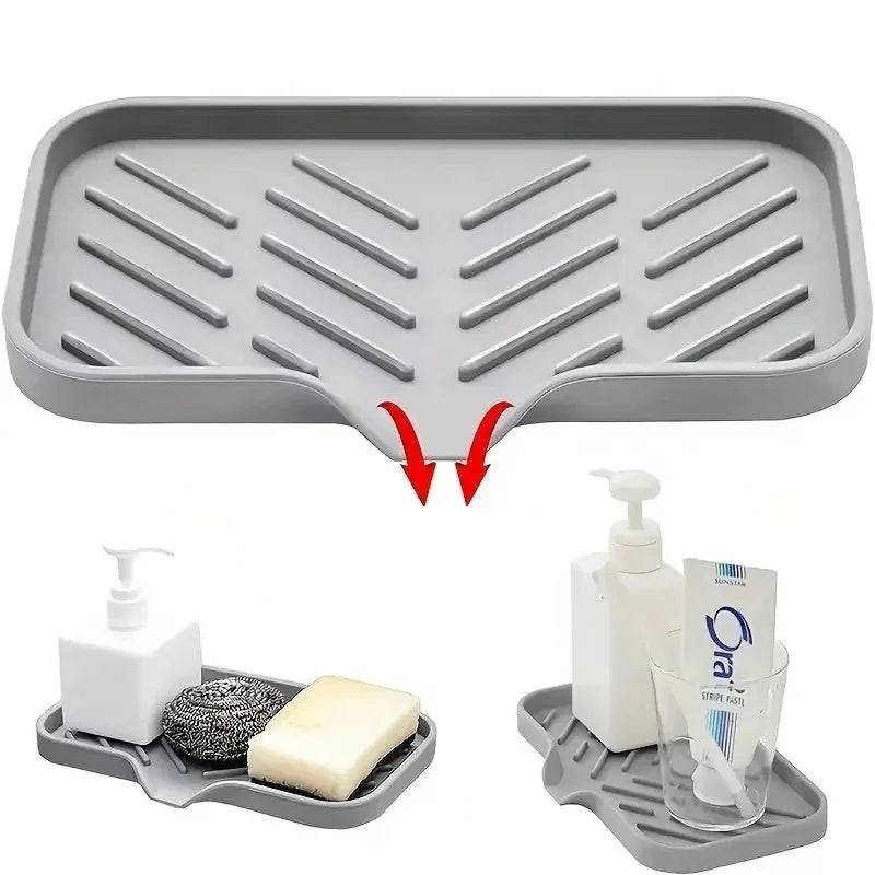 Sink Silicone Tray with Drainage | Kitchen | Luvasmr - Satisfyingly Organised