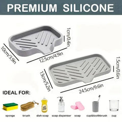Sink Silicone Tray with Drainage | Kitchen | Luvasmr - Satisfyingly Organised