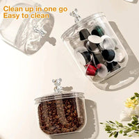 Tea, Coffee & Sugar Storage Jar with Lid | Kitchen | Luvasmr - Satisfyingly Organised