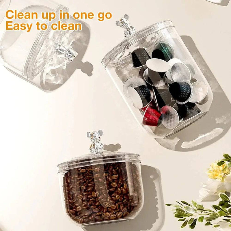 Tea, Coffee & Sugar Storage Jar with Lid | Kitchen | Luvasmr - Satisfyingly Organised