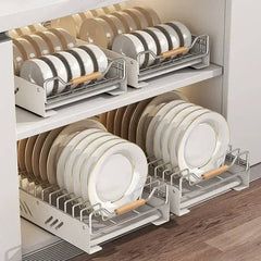 Pull-Out Kitchen Storage Dish Rack | Kitchen | Luvasmr - Satisfyingly Organised