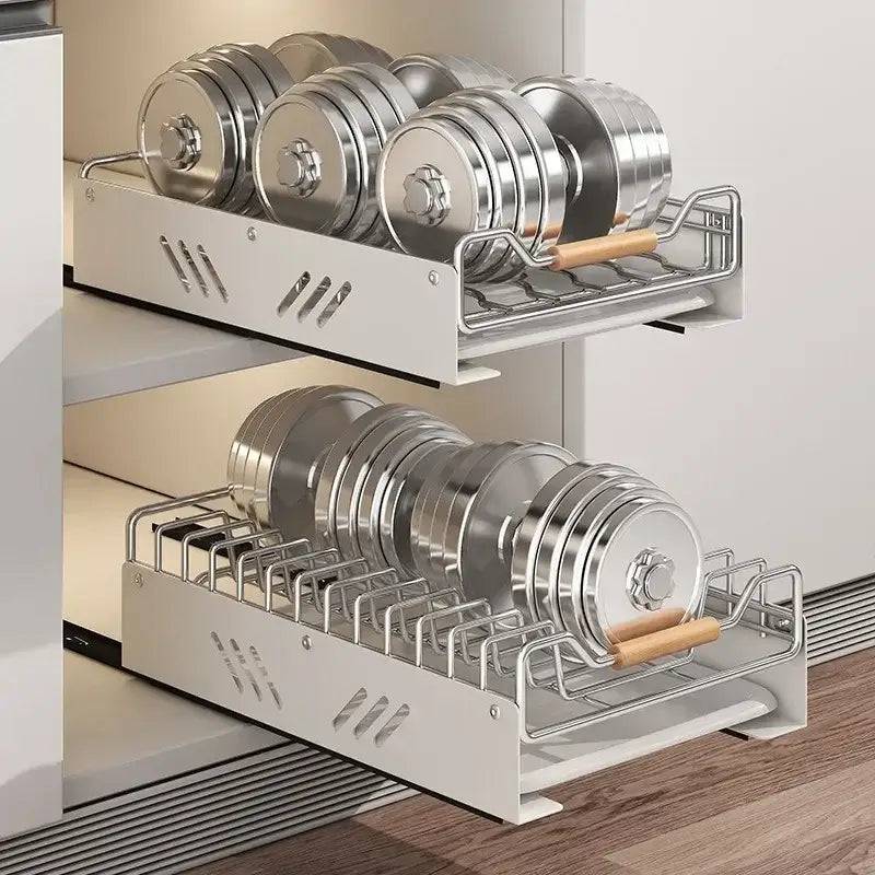 Pull-Out Kitchen Storage Dish Rack | Kitchen | Luvasmr - Satisfyingly Organised