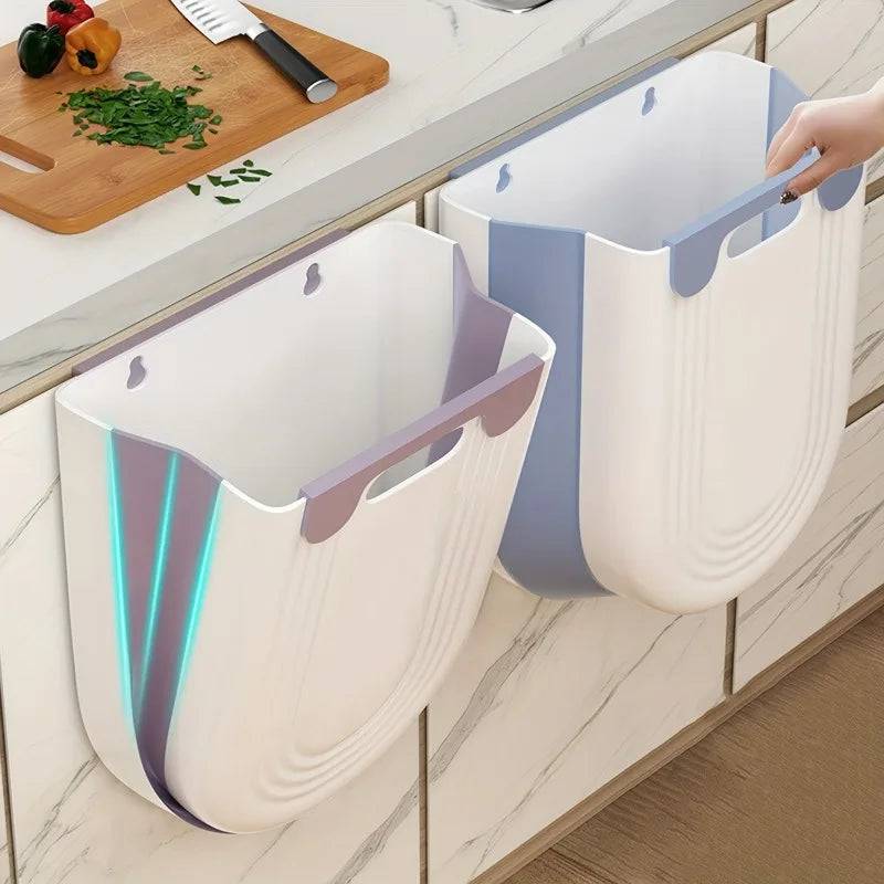 Wall Mounted Folding Trash Can | Kitchen | Luvasmr - Satisfyingly Organised