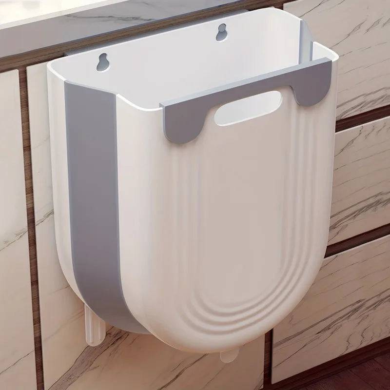 Wall Mounted Folding Trash Can | Kitchen | Luvasmr - Satisfyingly Organised