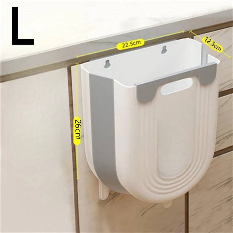 Wall Mounted Folding Trash Can | Kitchen | Luvasmr - Satisfyingly Organised