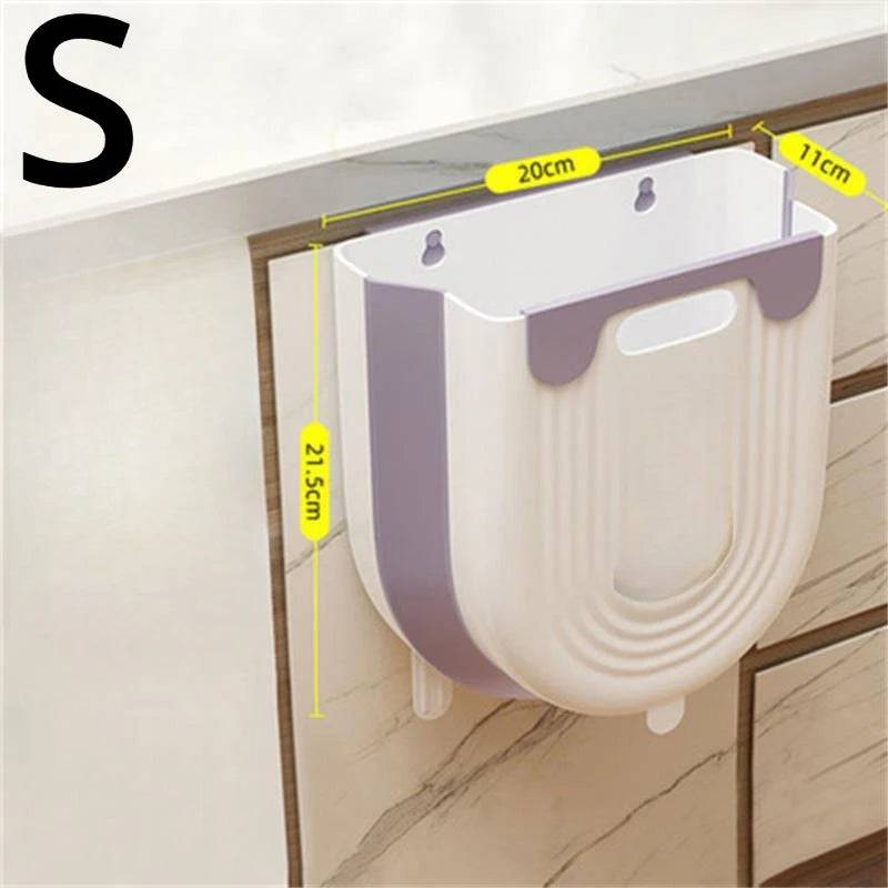 Wall Mounted Folding Trash Can | Kitchen | Luvasmr - Satisfyingly Organised