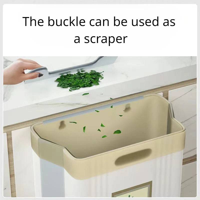 Wall Mounted Folding Trash Can | Kitchen | Luvasmr - Satisfyingly Organised