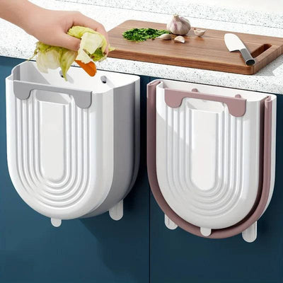 Wall Mounted Folding Trash Can | Kitchen | Luvasmr - Satisfyingly Organised