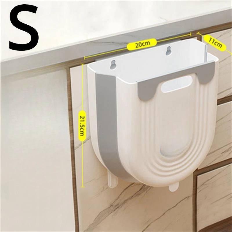 Wall Mounted Folding Trash Can | Kitchen | Luvasmr - Satisfyingly Organised