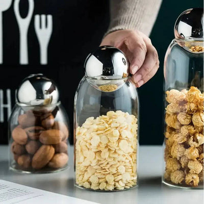 Elegant Glass Storage Bottle | Kitchen | Luvasmr - Satisfyingly Organised