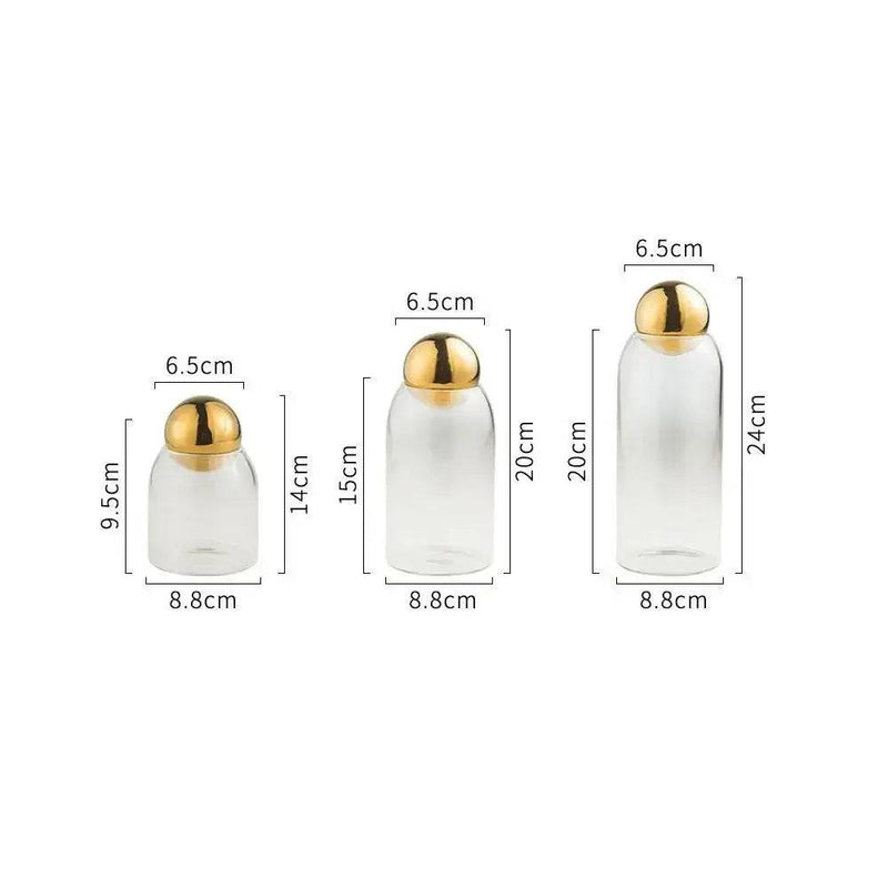 Elegant Glass Storage Bottle | Kitchen | Luvasmr - Satisfyingly Organised