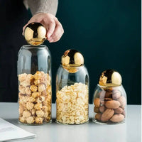 Elegant Glass Storage Bottle | Kitchen | Luvasmr - Satisfyingly Organised