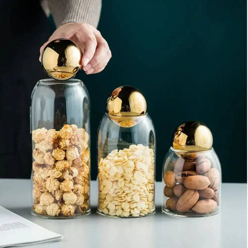 Elegant Glass Storage Bottle | Kitchen | Luvasmr - Satisfyingly Organised