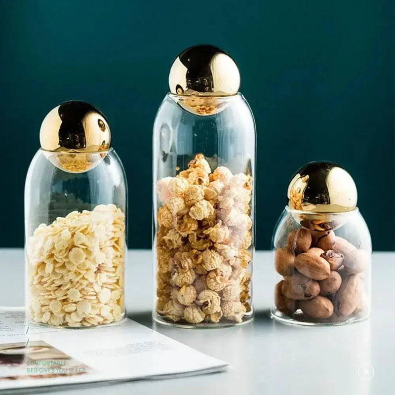 Elegant Glass Storage Bottle | Kitchen | Luvasmr - Satisfyingly Organised