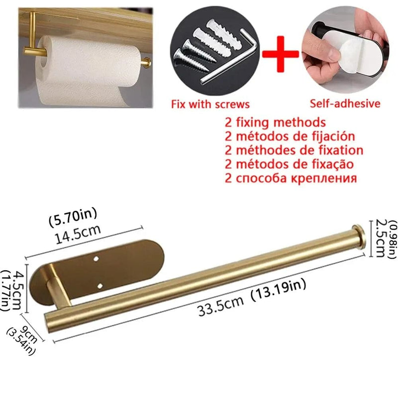 Stainless Steel Kitchen Paper Roll Holder | Kitchen | Luvasmr - Satisfyingly Organised