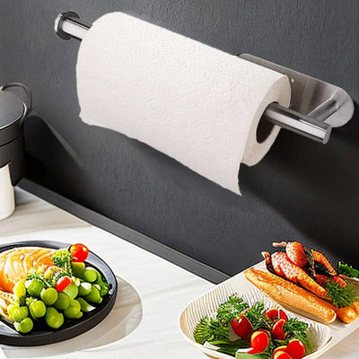 Stainless Steel Kitchen Paper Roll Holder | Kitchen | Luvasmr - Satisfyingly Organised