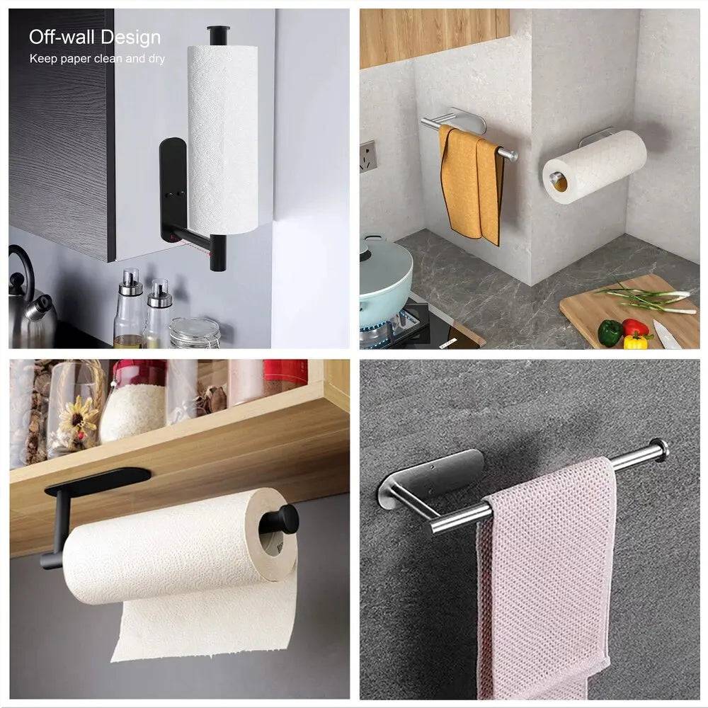 Stainless Steel Kitchen Paper Roll Holder | Kitchen | Luvasmr - Satisfyingly Organised
