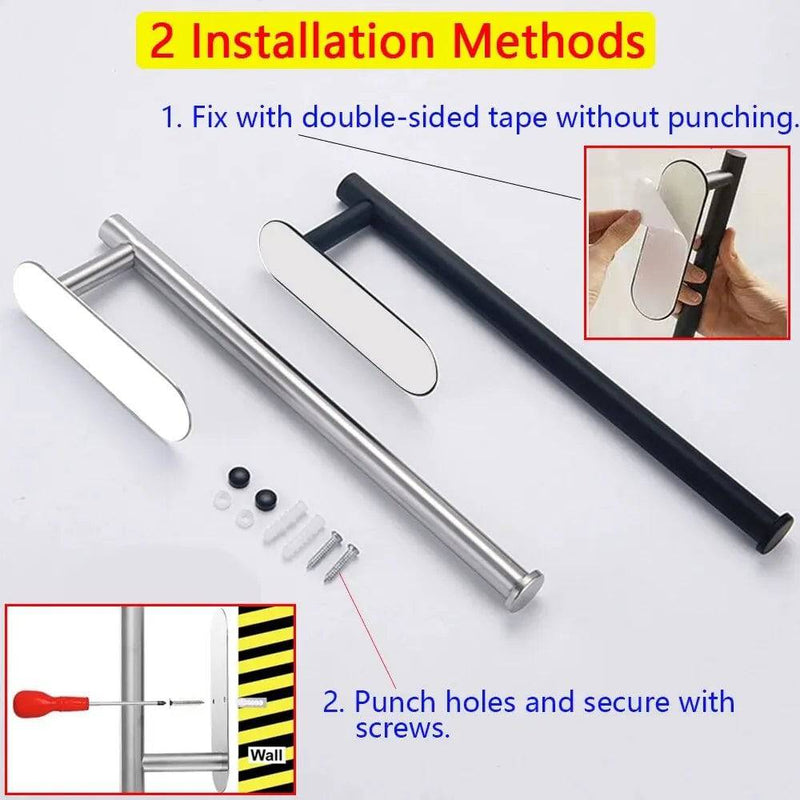 Stainless Steel Kitchen Paper Roll Holder | Kitchen | Luvasmr - Satisfyingly Organised