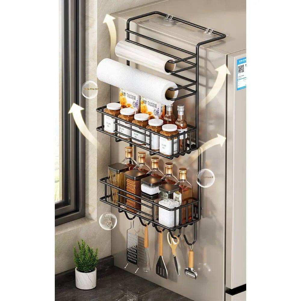 Refrigerator Side Storage Rack | Kitchen | Luvasmr - Satisfyingly Organised