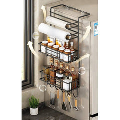 Refrigerator Side Storage Rack | Kitchen | Luvasmr - Satisfyingly Organised
