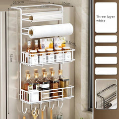 Refrigerator Side Storage Rack | Kitchen | Luvasmr - Satisfyingly Organised