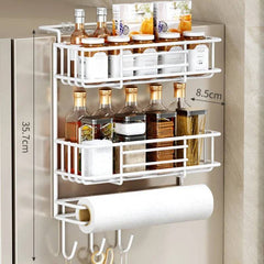 Refrigerator Side Storage Rack | Kitchen | Luvasmr - Satisfyingly Organised